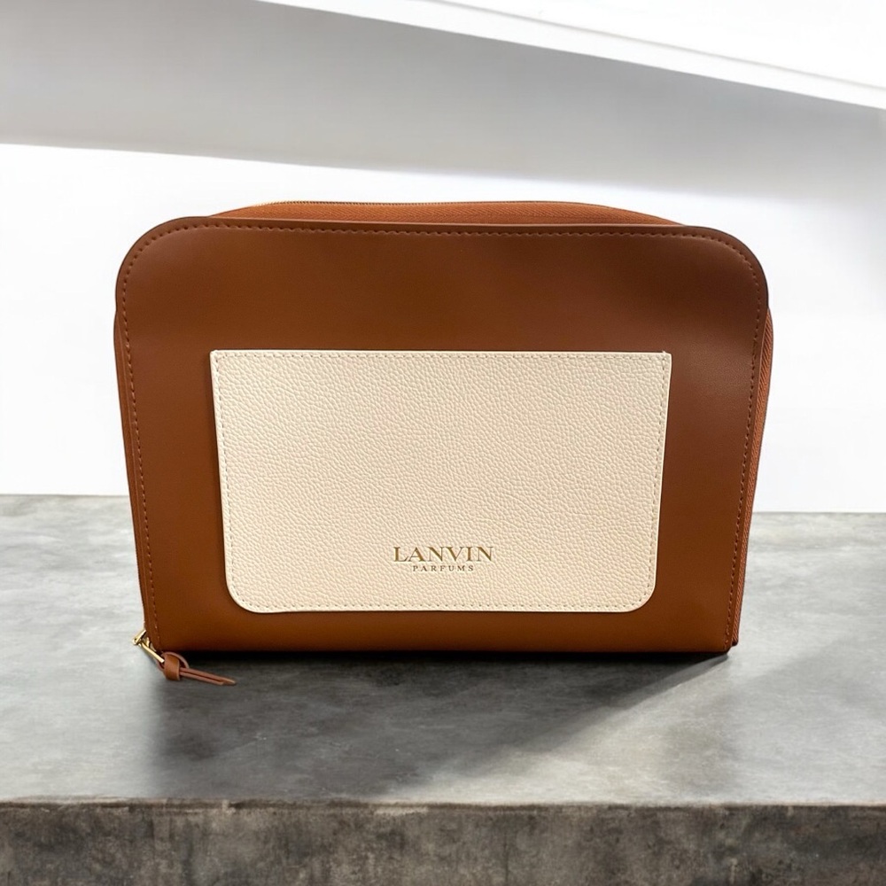 LANVIN PARFUMS ZIP CLUTCH COSMETIC CASE